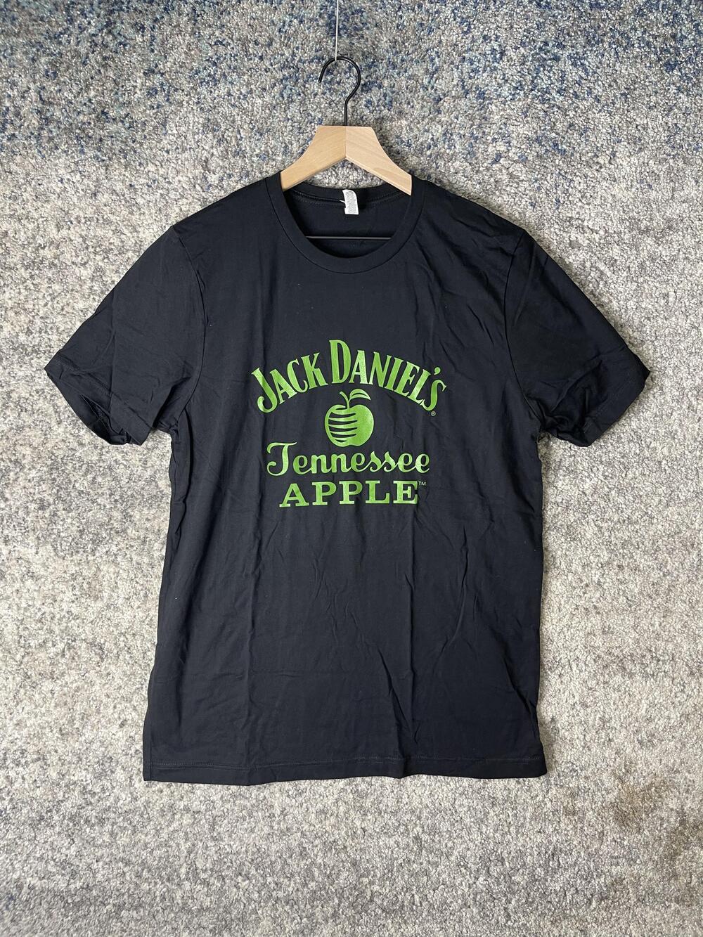 Jack Daniel's Tennessee Apple Shirt Mens Large Black Graphic Promo Advertising